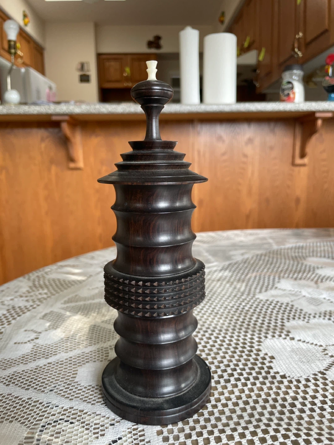 Vintage Wooden Tooth Pick Holder - photo 2