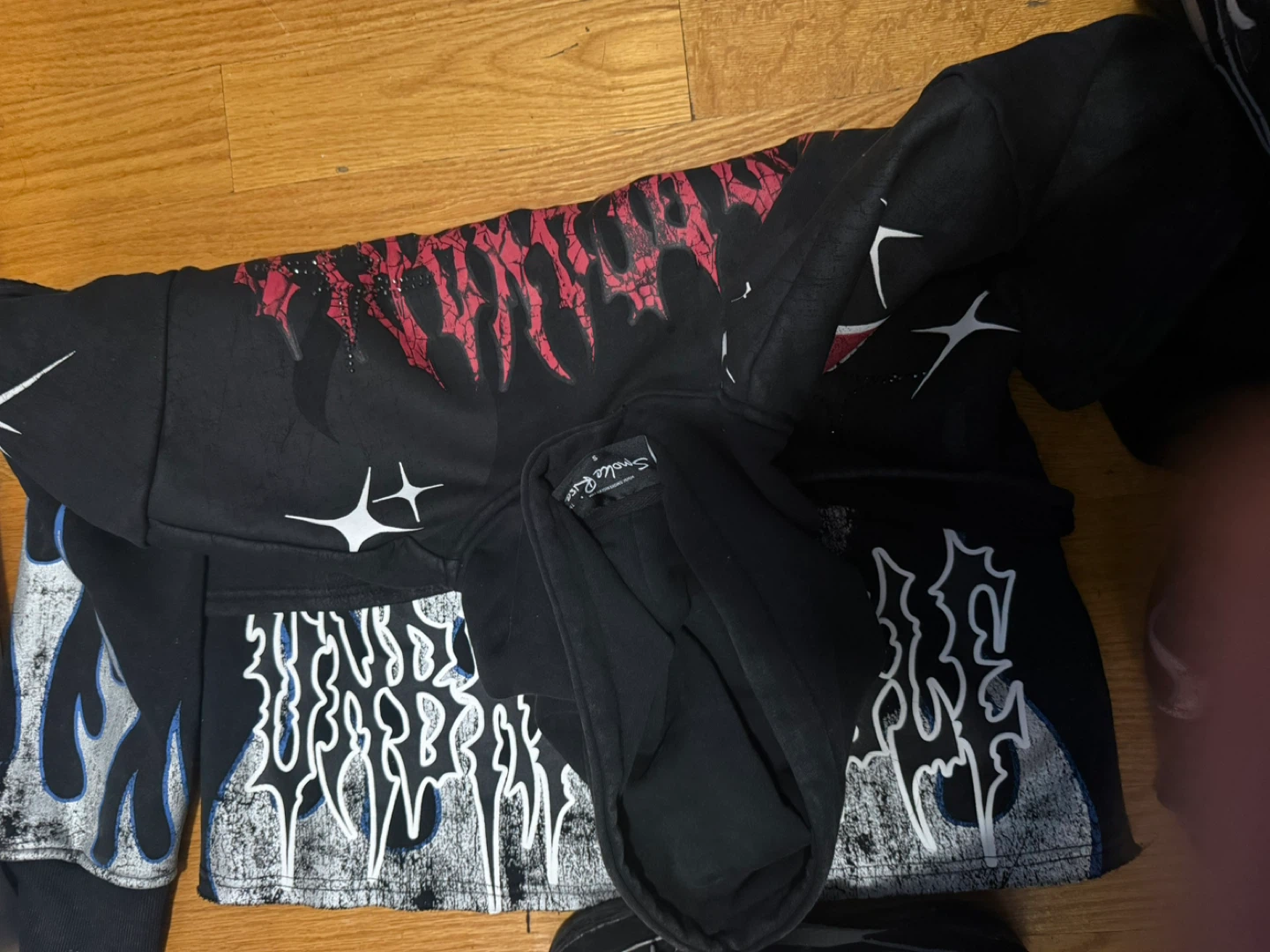 Black Graphic Hoodie - photo 2