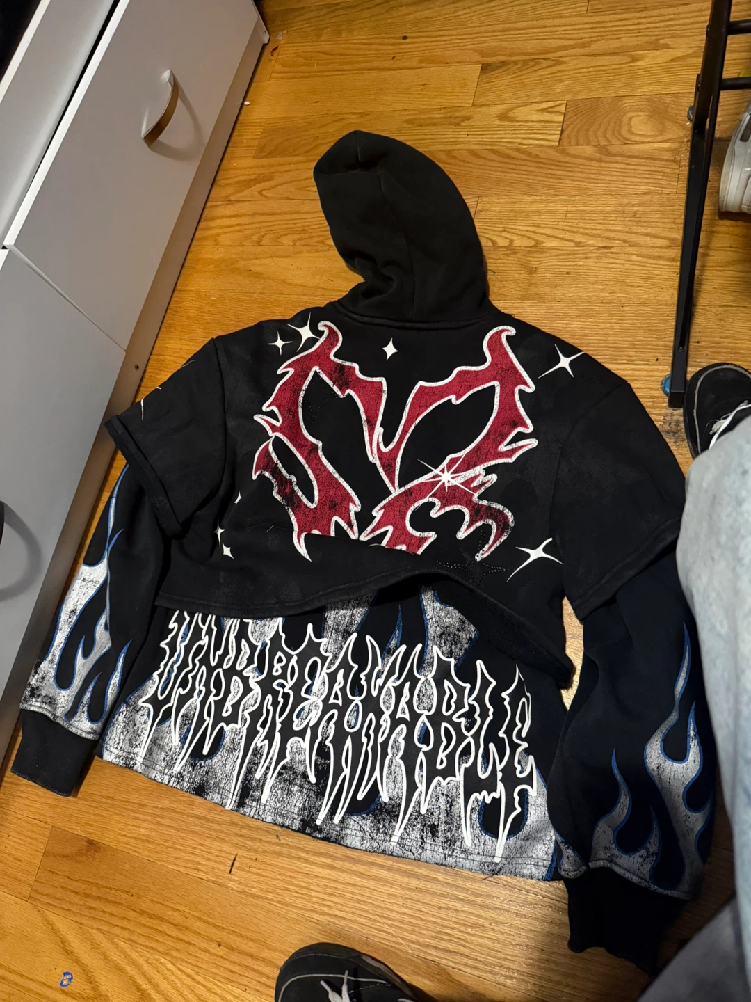 Black Graphic Hoodie - photo 4