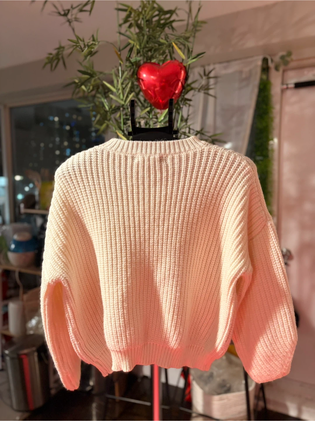 Tiara Cream Knit Sweater - Size Medium