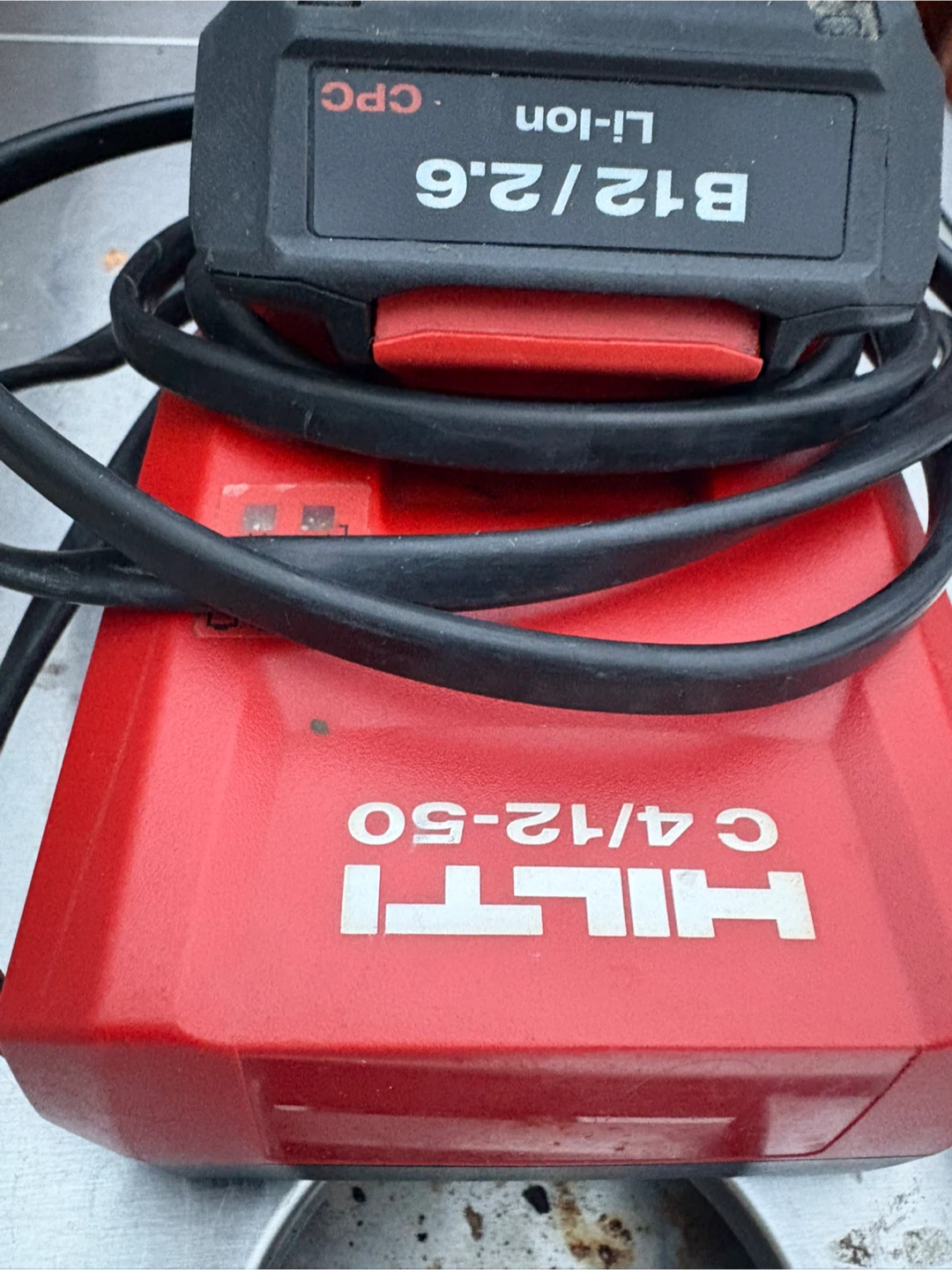 Hilti C 4/12-50 Battery Charger with B12/2.6 Li-Ion Battery