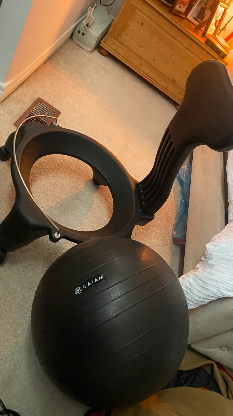 Gaiam Exercise Stability Ball Chair Black - photo 2