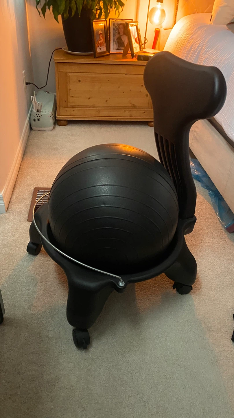 Gaiam Exercise Stability Ball Chair Black