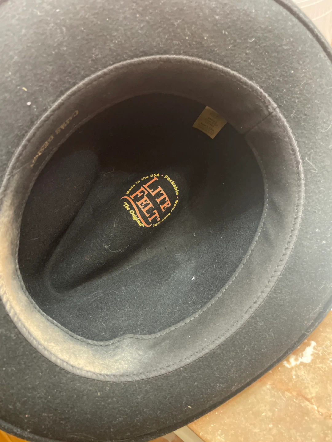 Black Felt Fedora Hat ❄️ winter declutters - photo 2