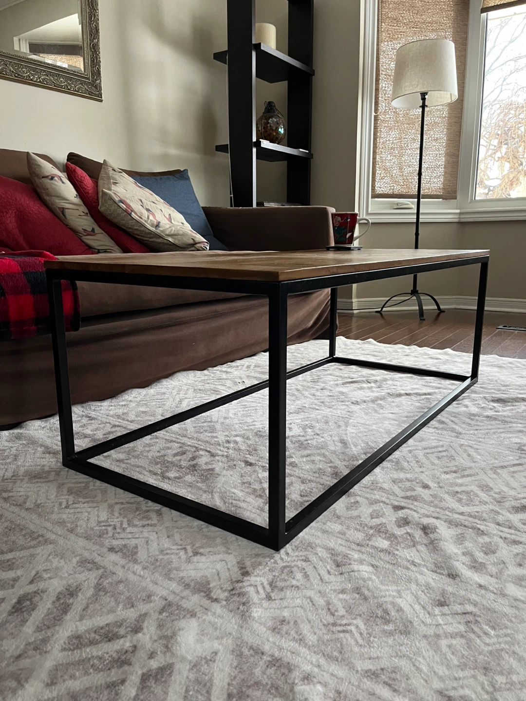 Wood/Metal Coffee Table