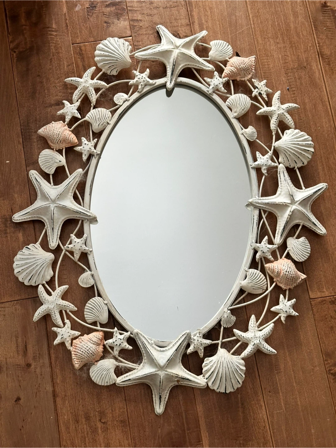 Nautical Seashell Starfish Mirror