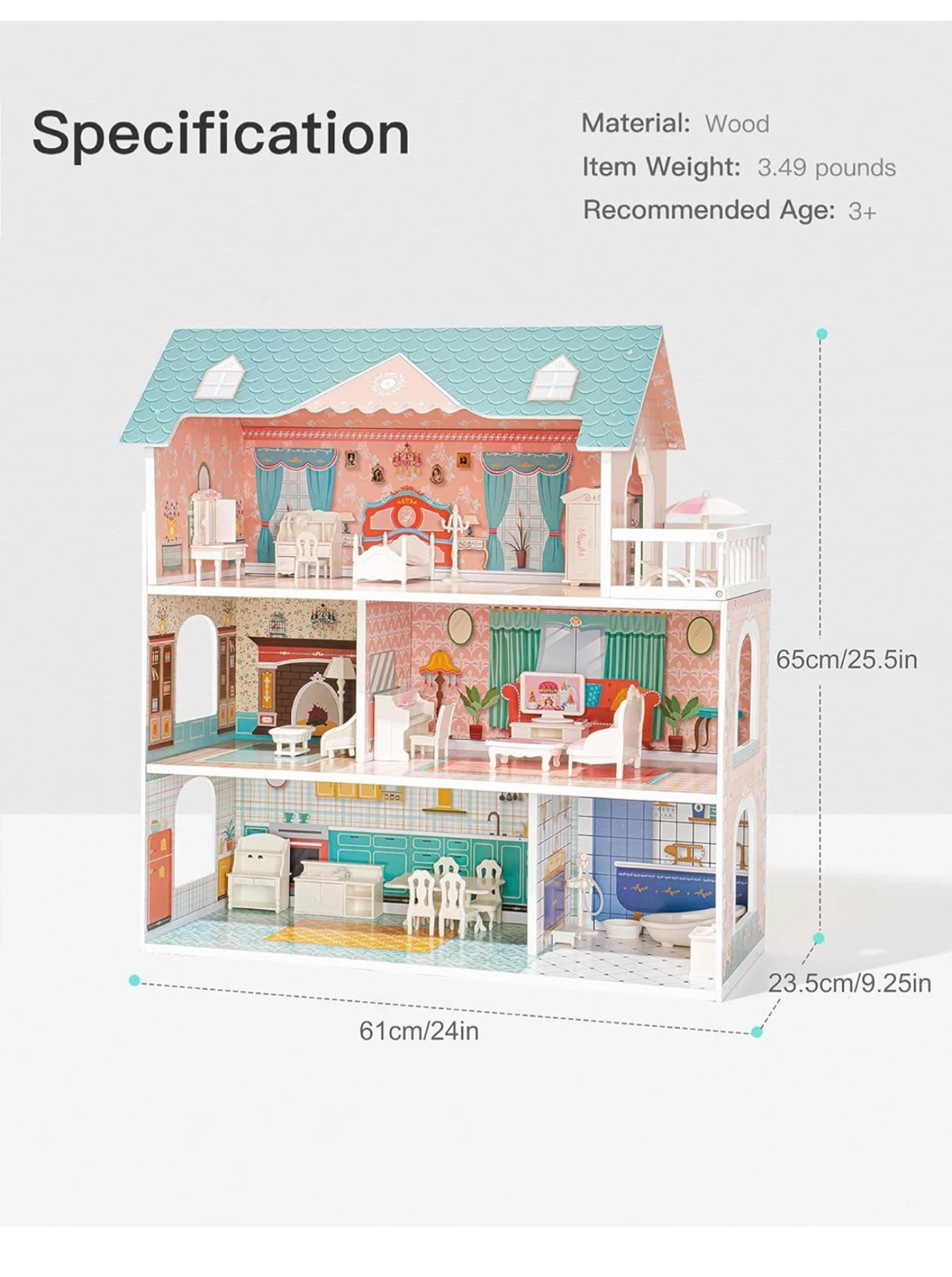 Dollhouse with Furniture and Accessories - photo 5
