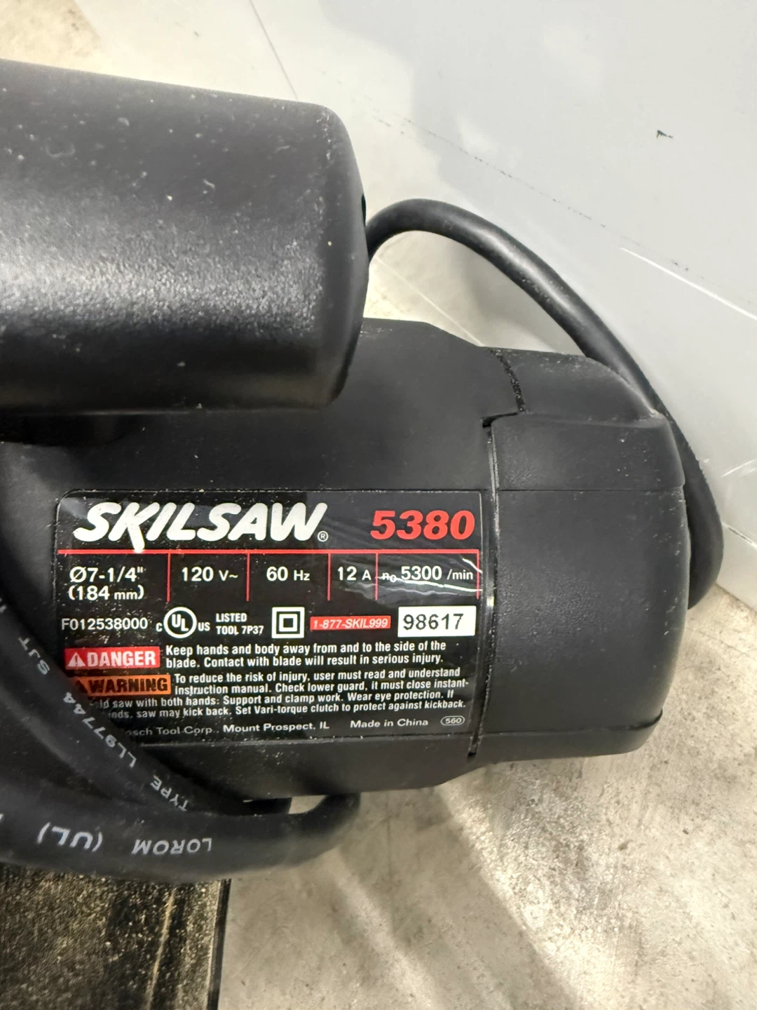 SKILSAW 5380 Circular Saw 7-1/4 inch 12 Amp - photo 4