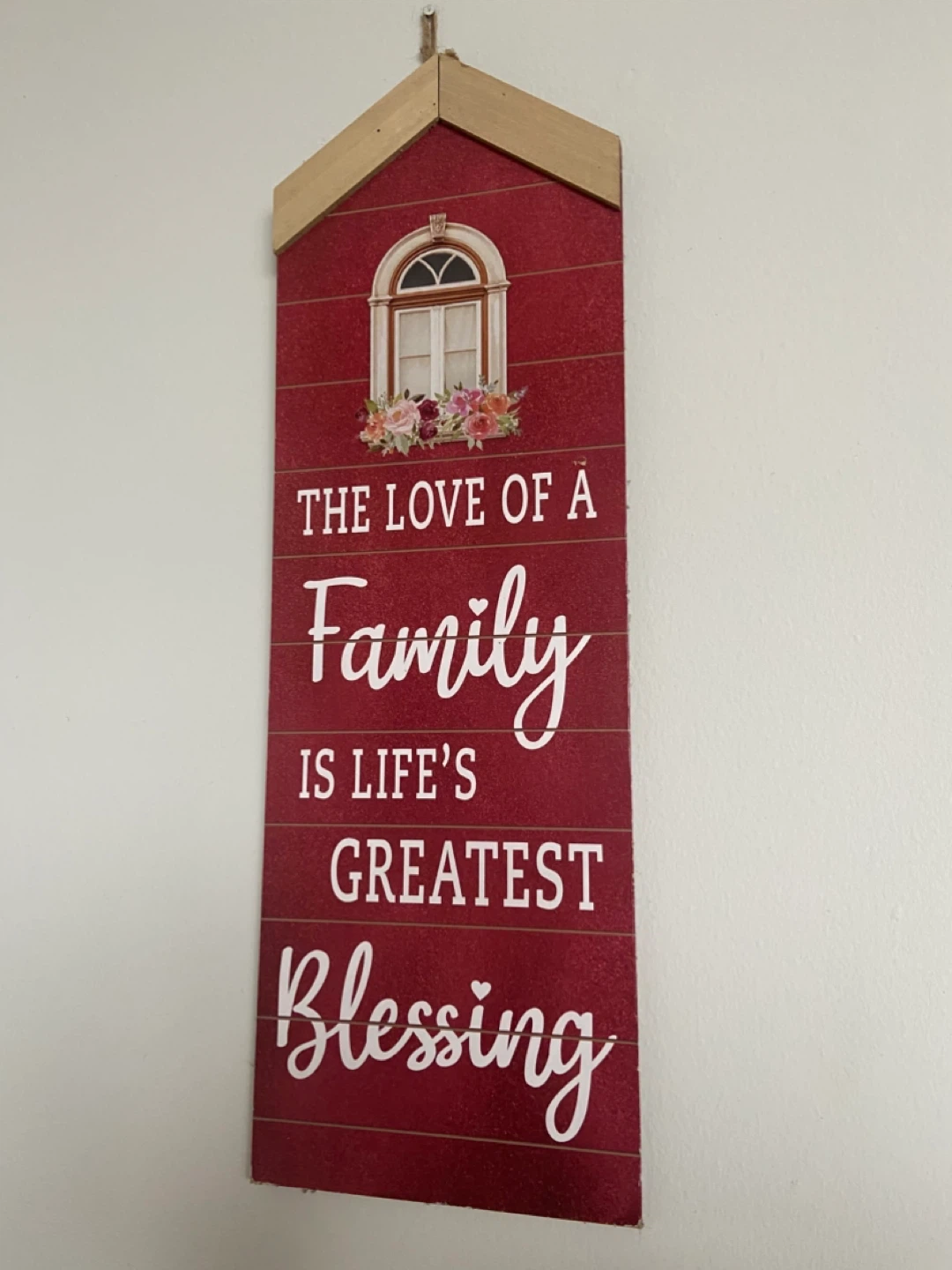 Decorative Wall Plaque - "Family is Life's Greatest Blessing"