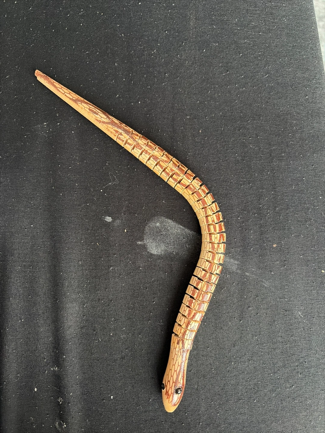 Wooden segmented snake toy freee 🥕