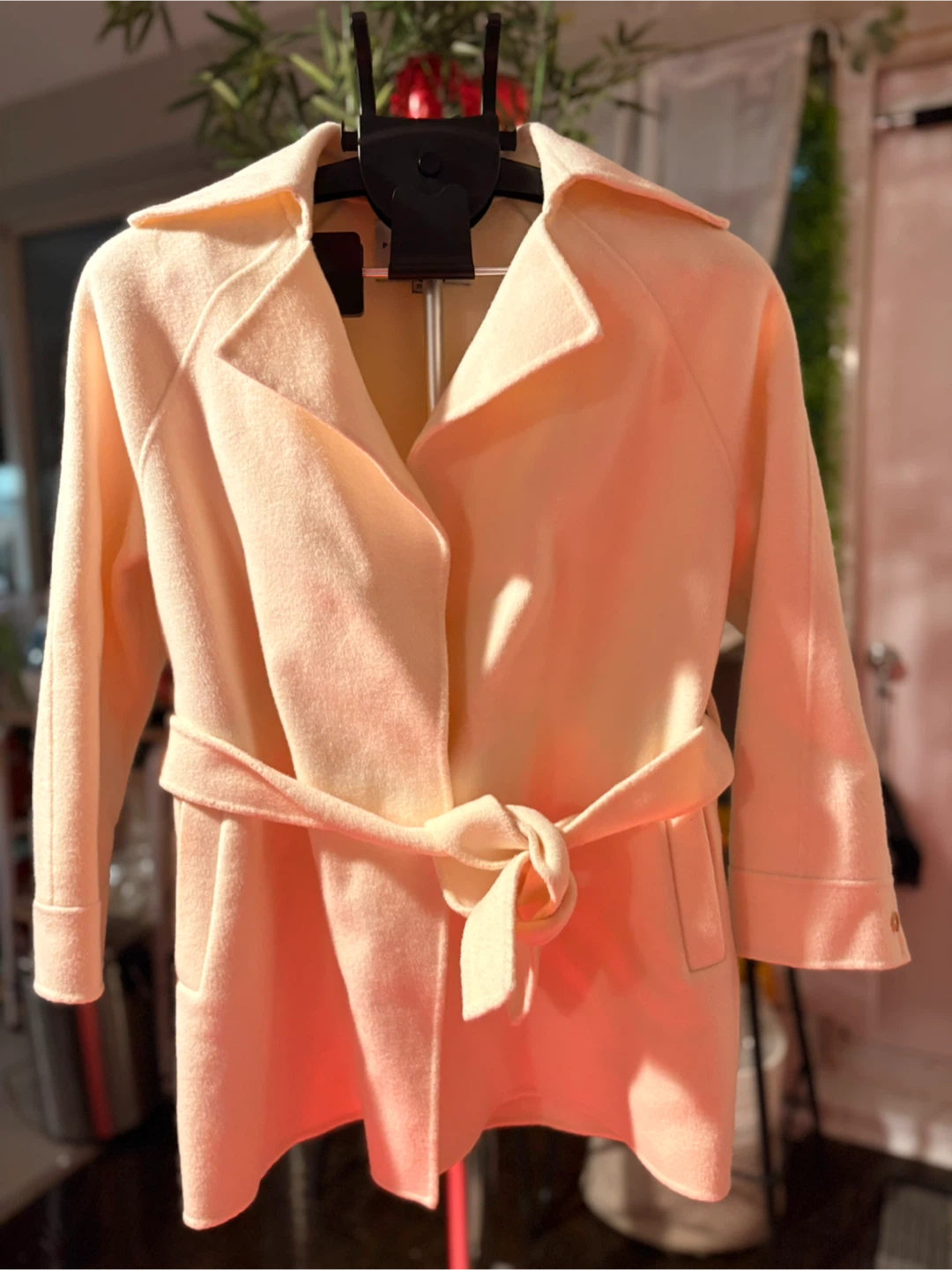 Petite Studio N.Y.C. Belted Coat - Cream - photo 2