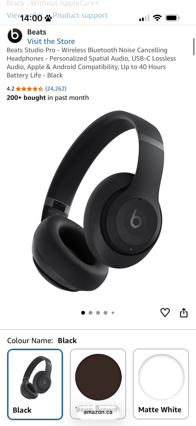 Beats Studio Pro Wireless Noise Cancelling Headphones - Black - photo 2