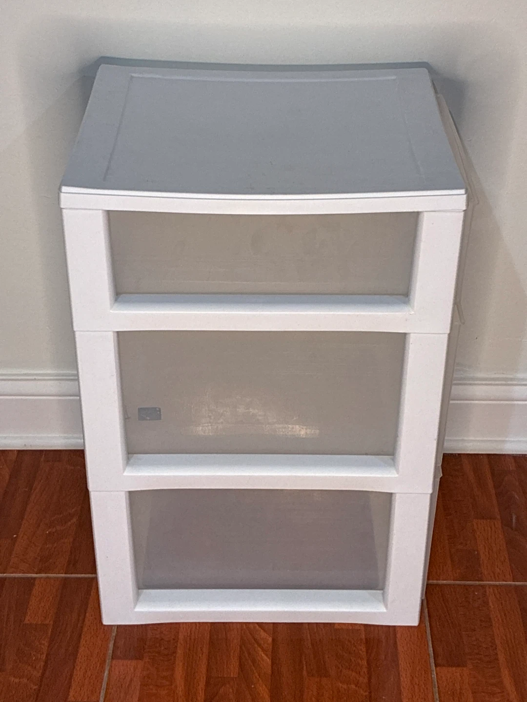 Sterilite 3 Drawer Plastic Rolling Cart White/Gray - photo 3