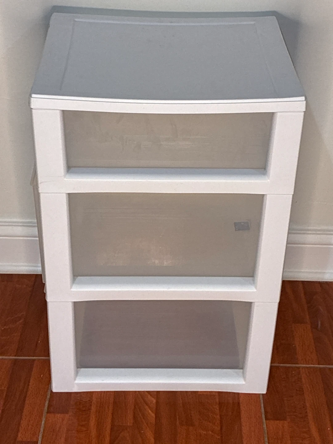 Sterilite 3 Drawer Plastic Rolling Cart White/Gray - photo 4