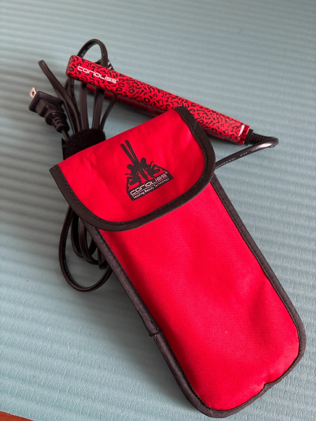 Conair Mini Flat Iron - Red Leopard Print - photo 2
