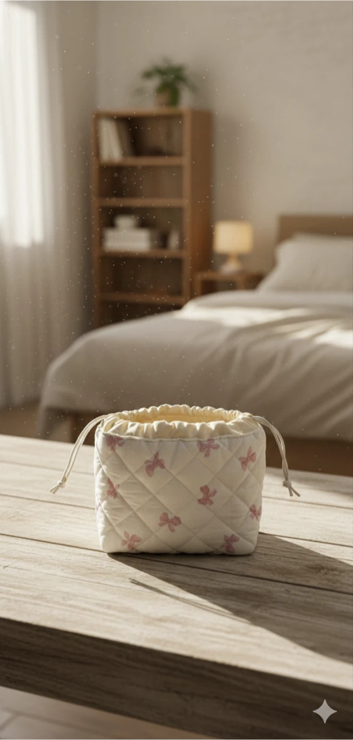 Quilted Drawstring Pouches - - photo 3