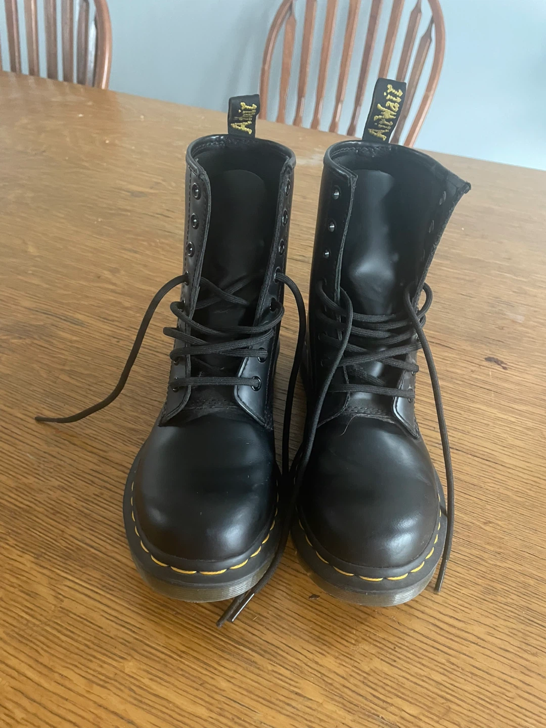 Dr. Martens Black Leather Boots