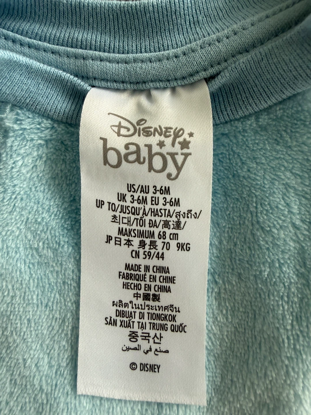 Disney Baby Stitch Costume Onesie & Hat 3-6M - photo 3
