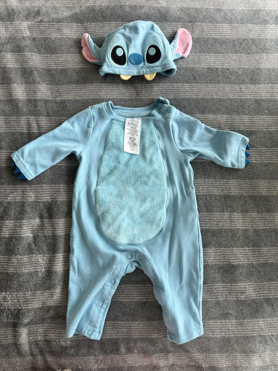 Disney Baby Stitch Costume Onesie & Hat 3-6M