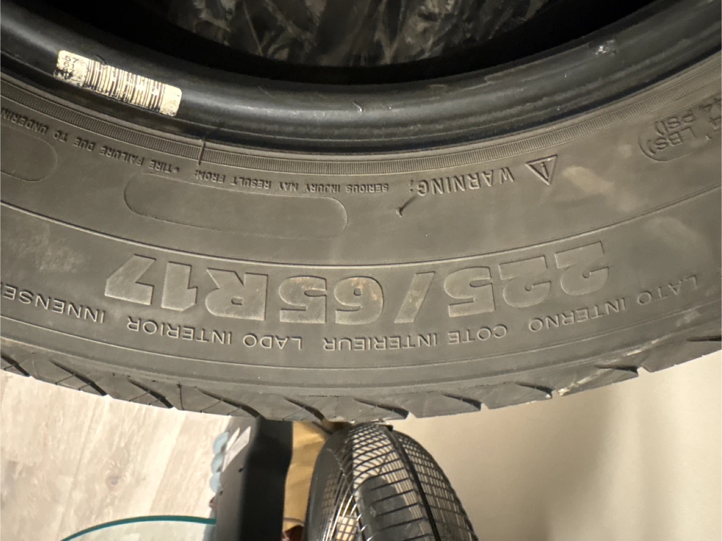 MICHELIN  set of four tires 225/65R17 Tires - photo 2