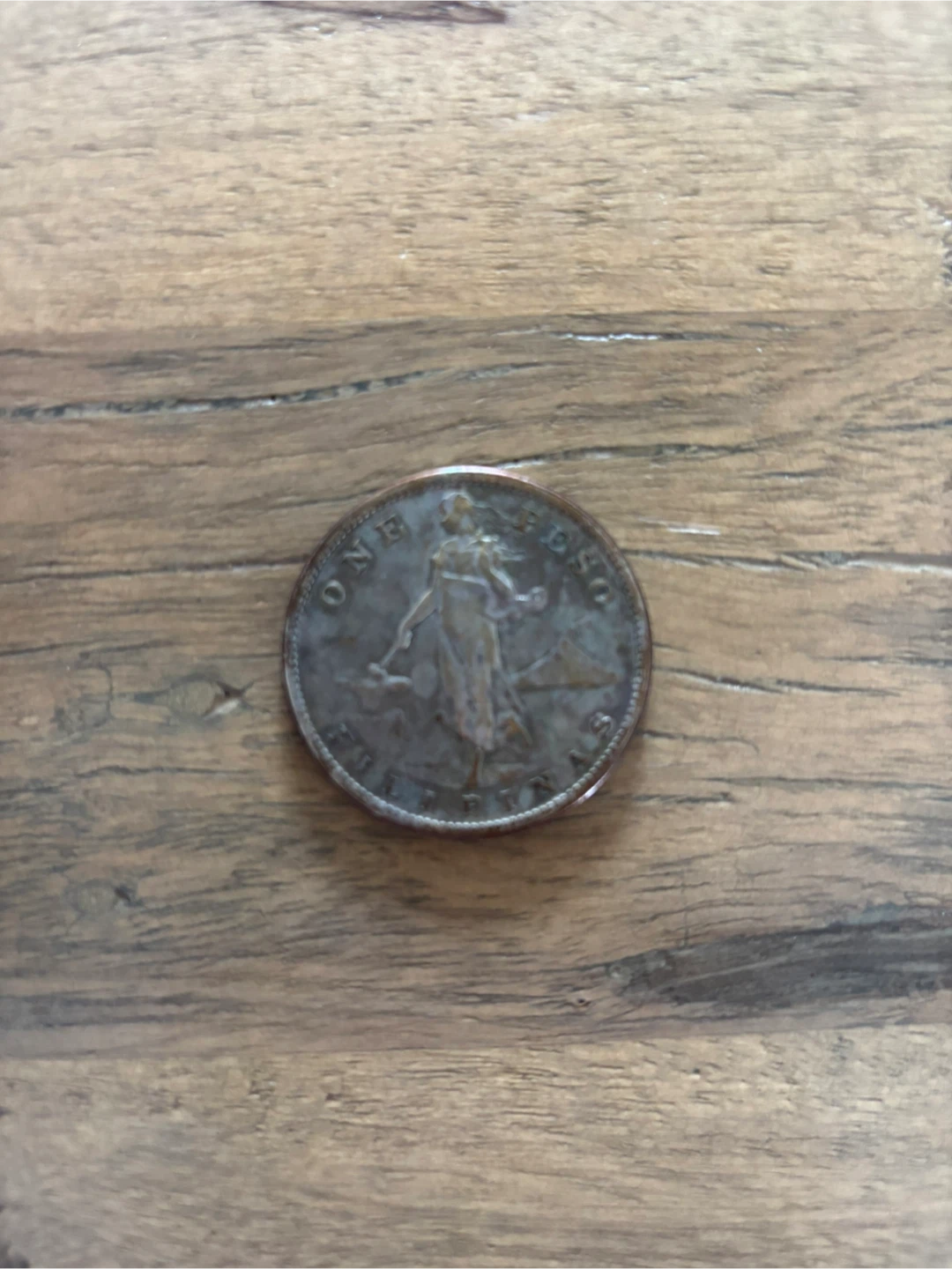 1910 United States–Philippines 1 Peso Silver Coin - photo 2