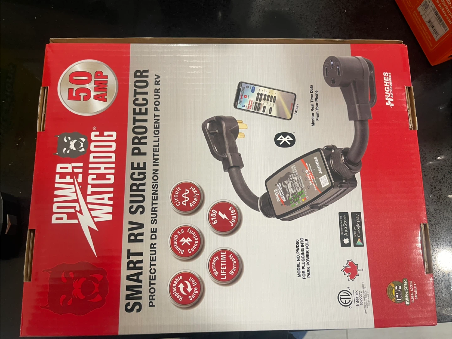 Hughes 50amps Power Watchdog Smart RV Surge Protector 50 Amp