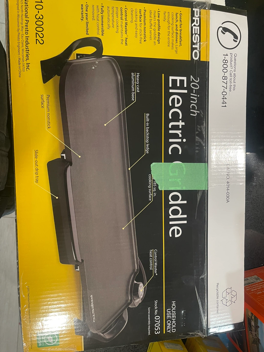 Presto 20-inch Electric Griddle - photo 3