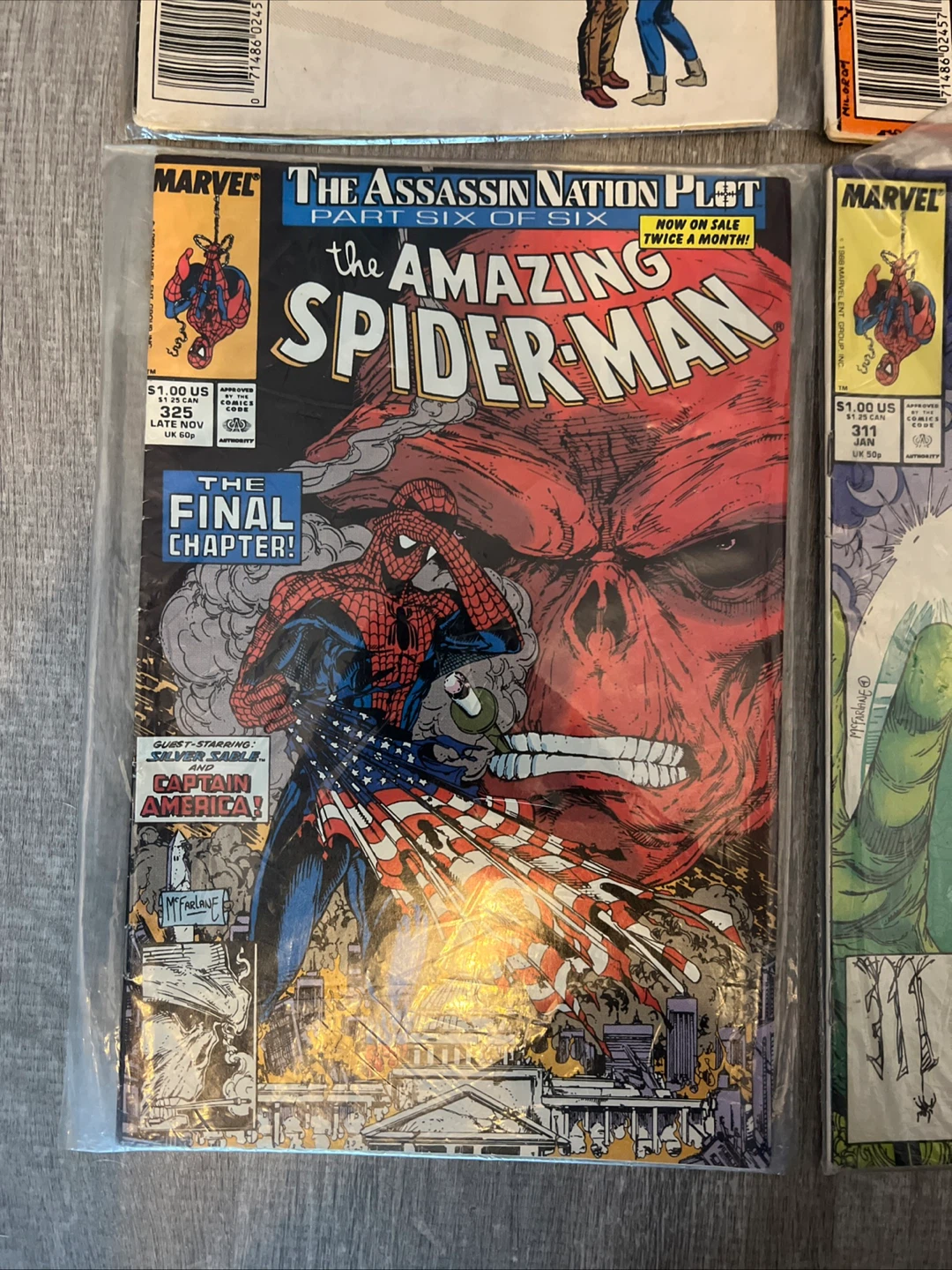 The Amazing Spider-Man Comic Lot (Issues 251, 311, 325, 333) - photo 3