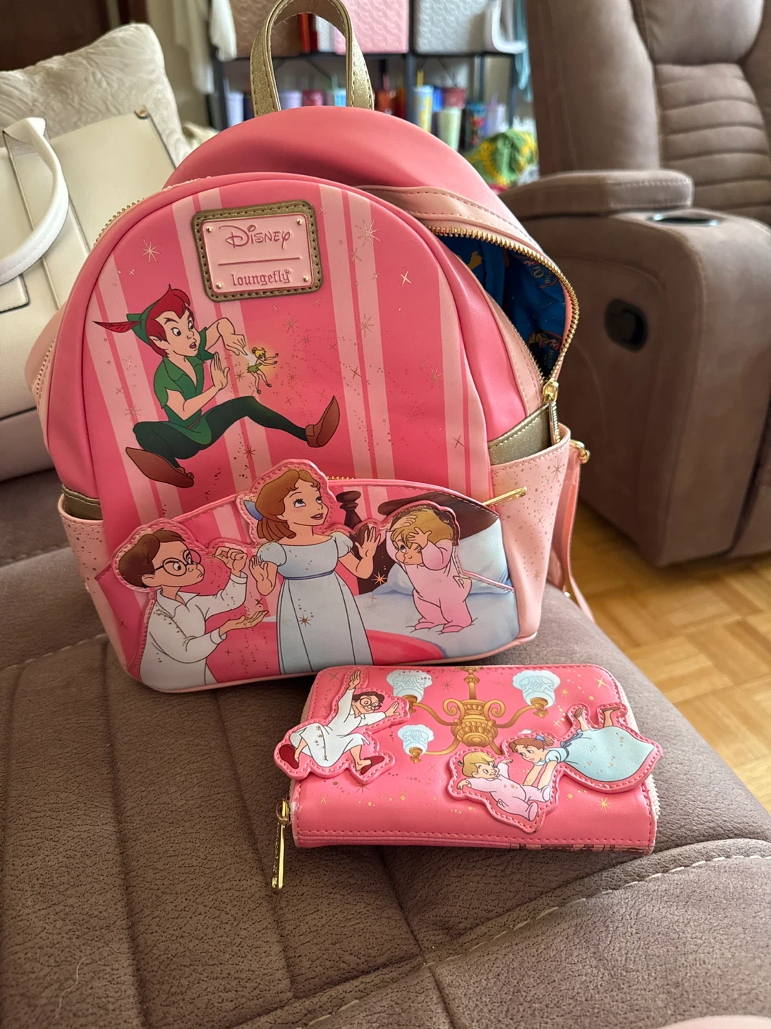 Loungefly Disney Peter Pan Backpack and Wallet Set