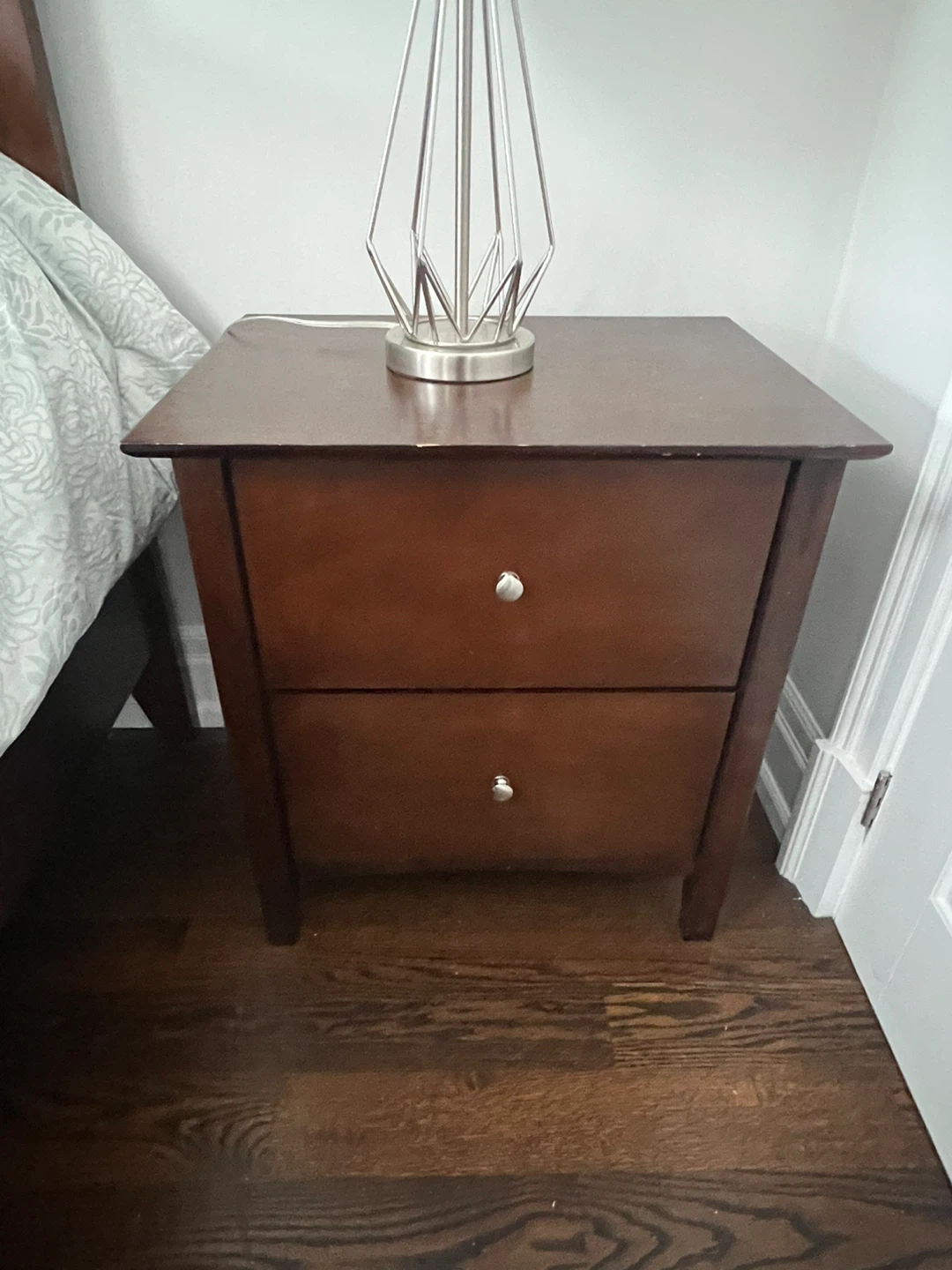 Wooden Bed Frame, Dresser, and Nightstand Set - photo 3