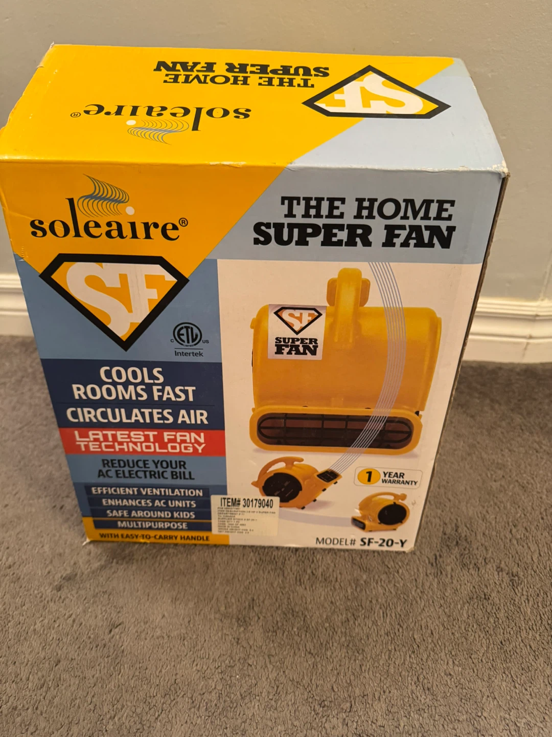 Soleaire The Home Super Fan SF-20-Y
