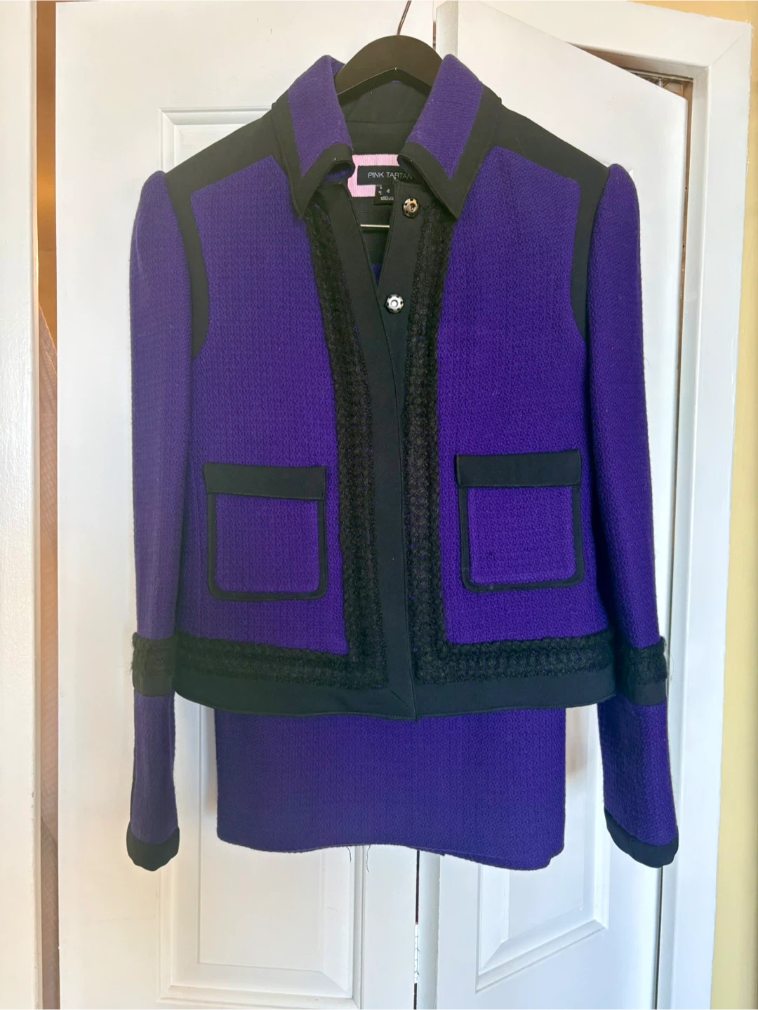 Pink Tartan Purple Suit