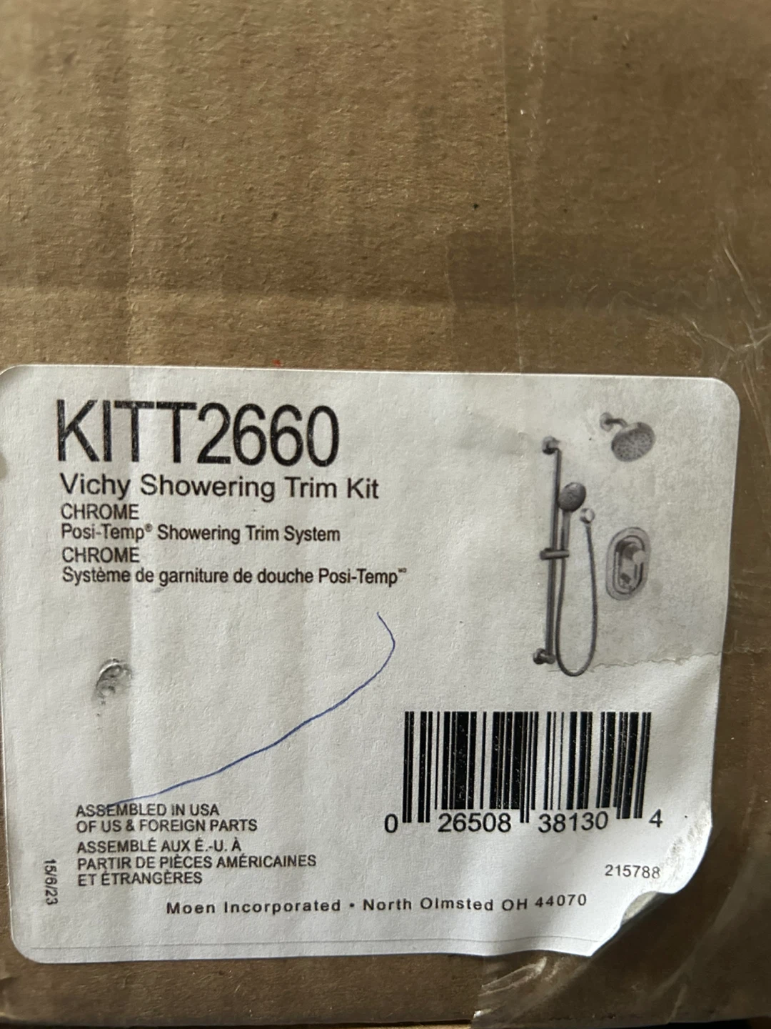 Moen KITT2660 Vichy Showering Trim Kit - Chrome