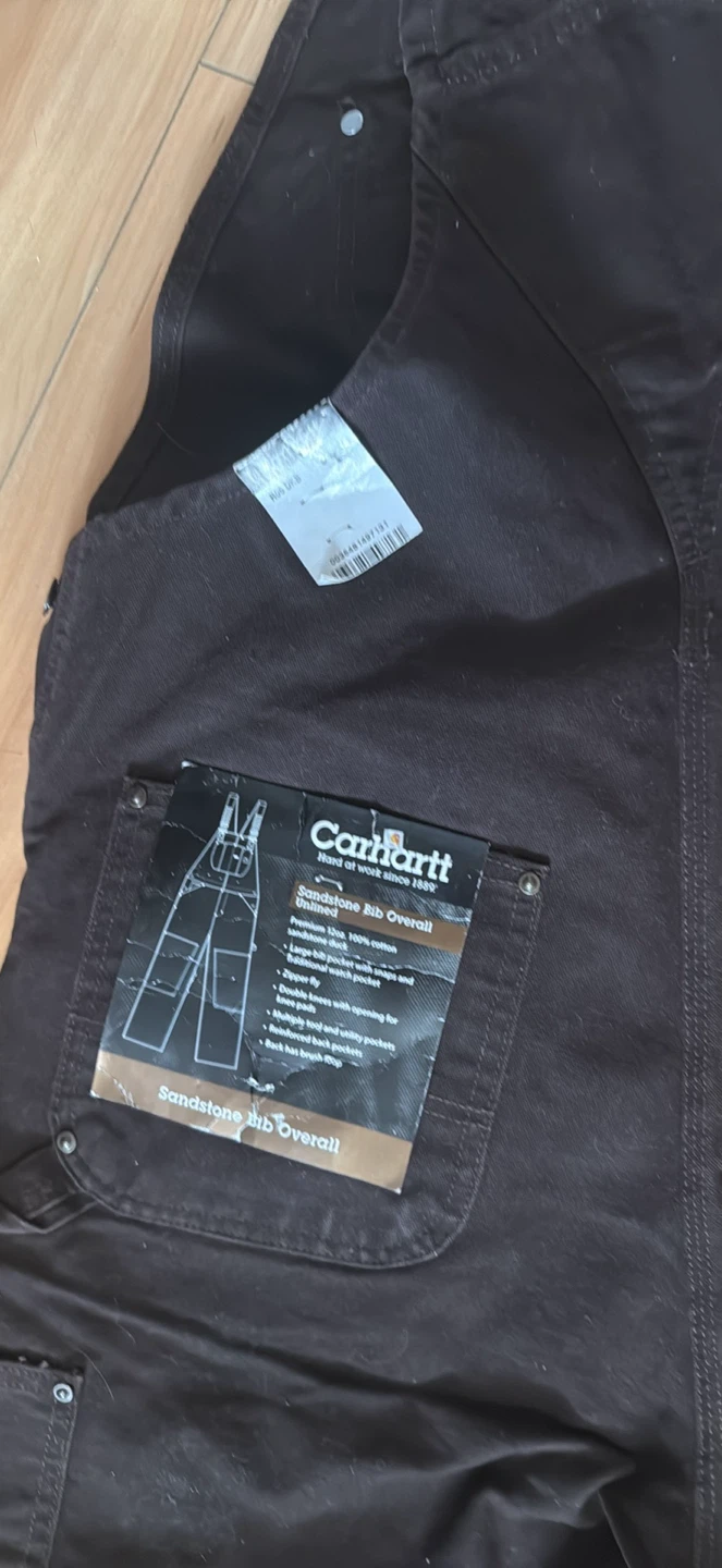 Carhartt Sandstone Bib Overall - Brown - photo 2