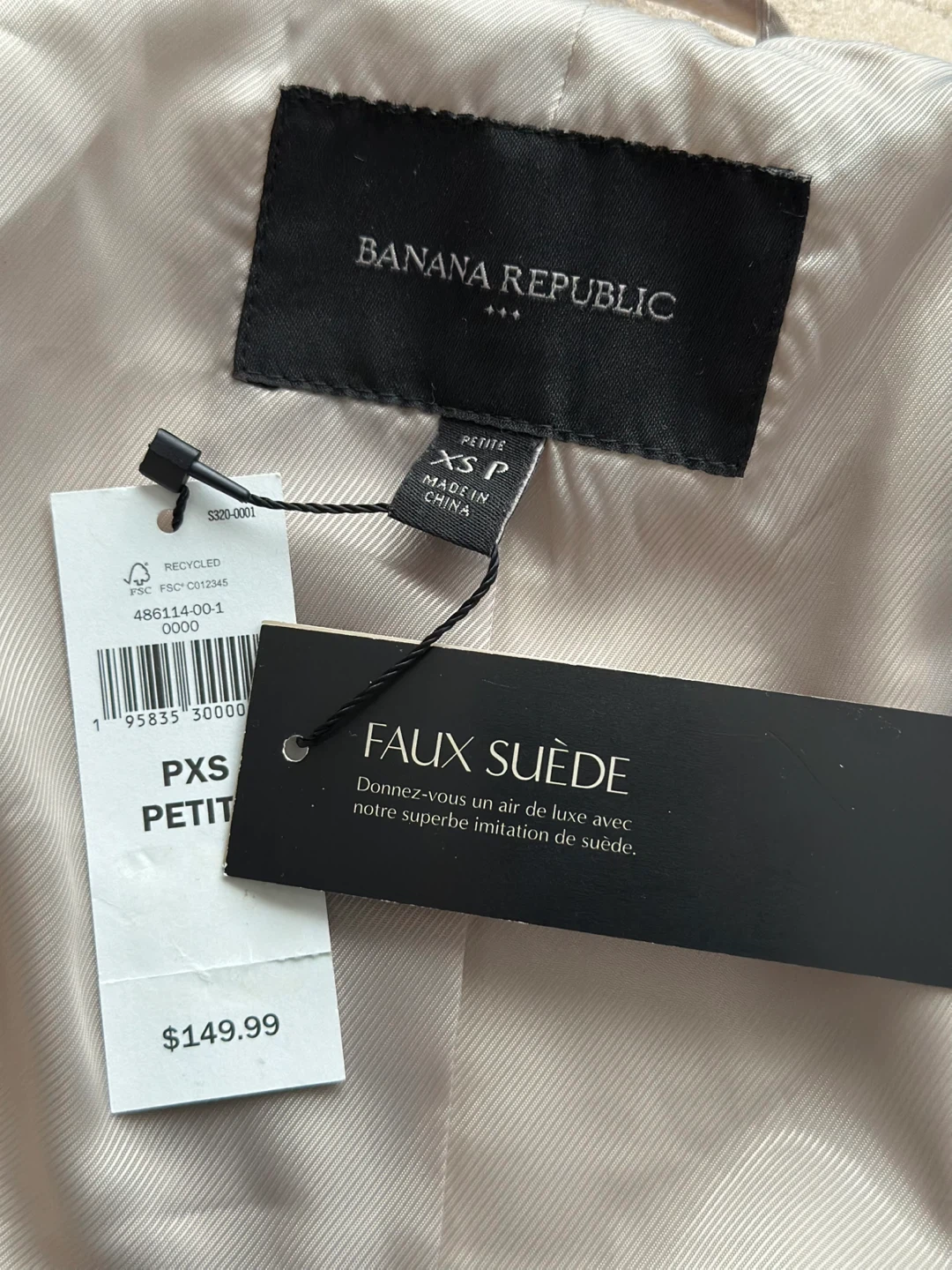 Banana Republic Faux Suede Moto Jacket  PXS 🥕 - photo 5