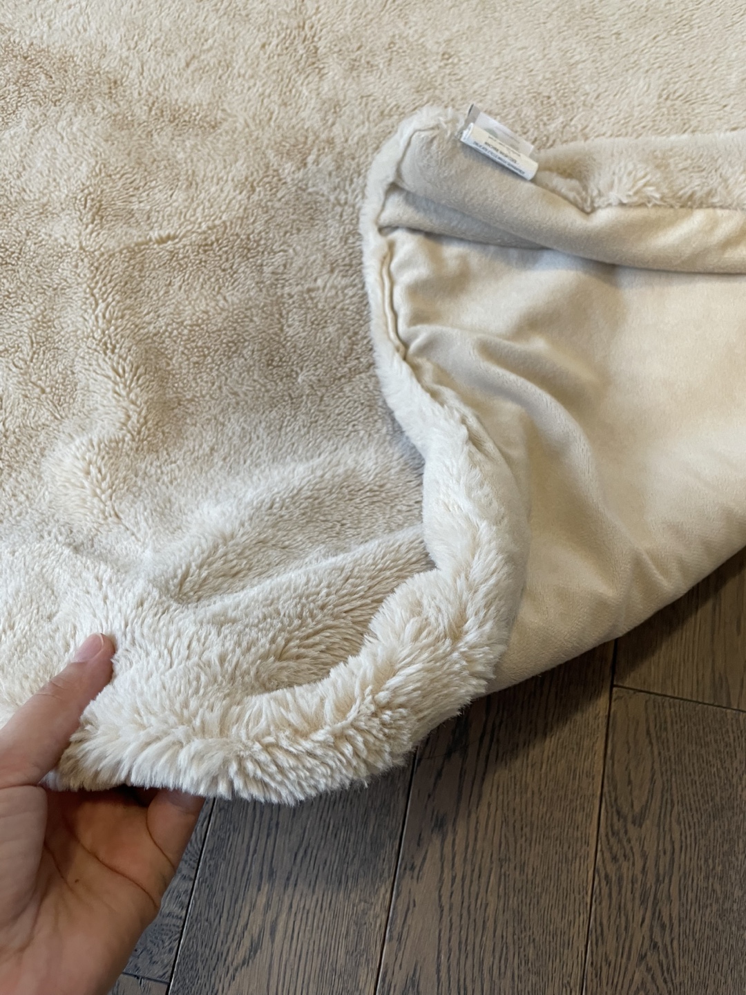 Cream Sherpa Throw Blanket - photo 5