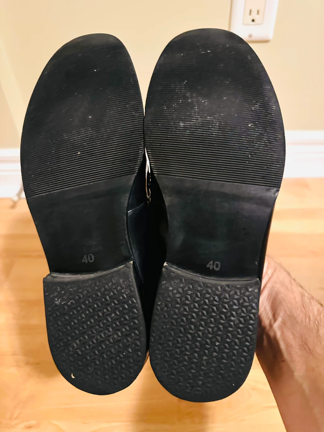 Black Leather Loafers - Men’s size 8, Women 9.5 - photo 4