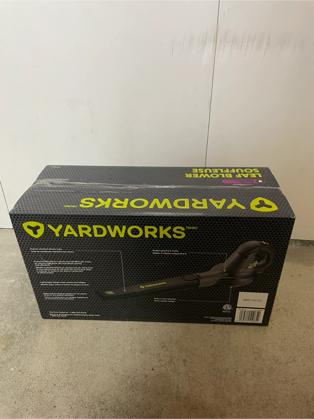 Yardworks Electric Leaf Blower New - photo 2