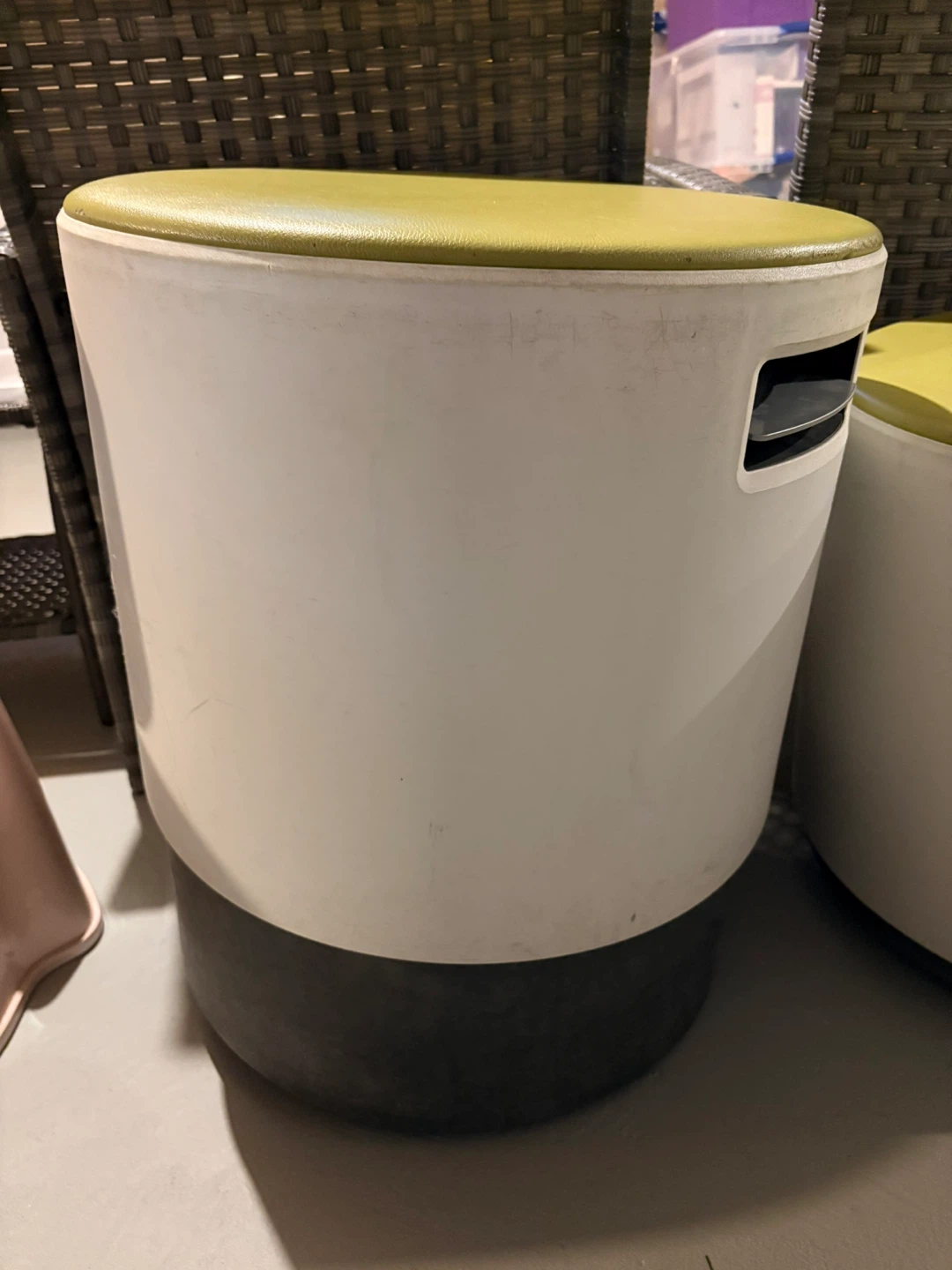 Pair of Modern Round Ottomans/Stools - photo 2