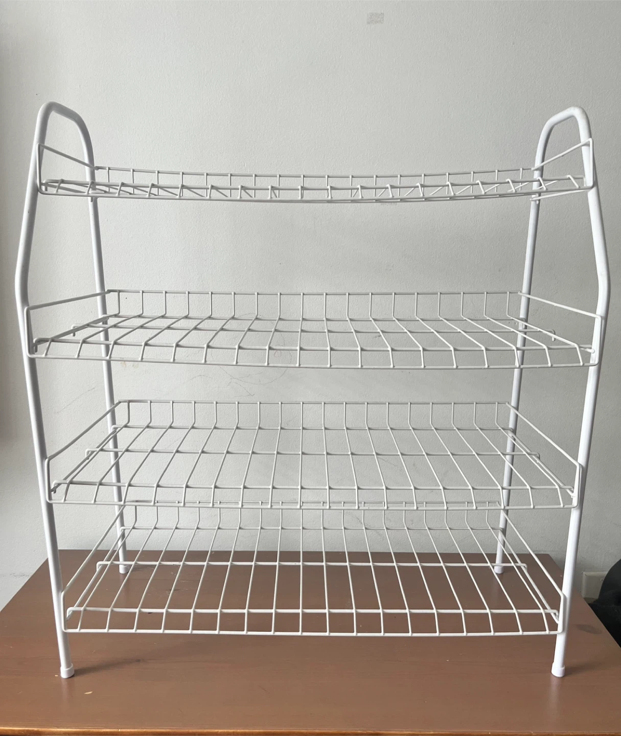 White 3-Tier Shoe Rack
