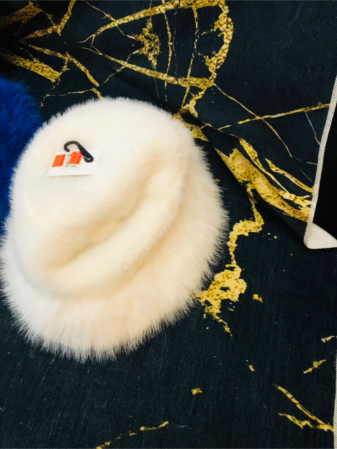 White Faux Fur Hat