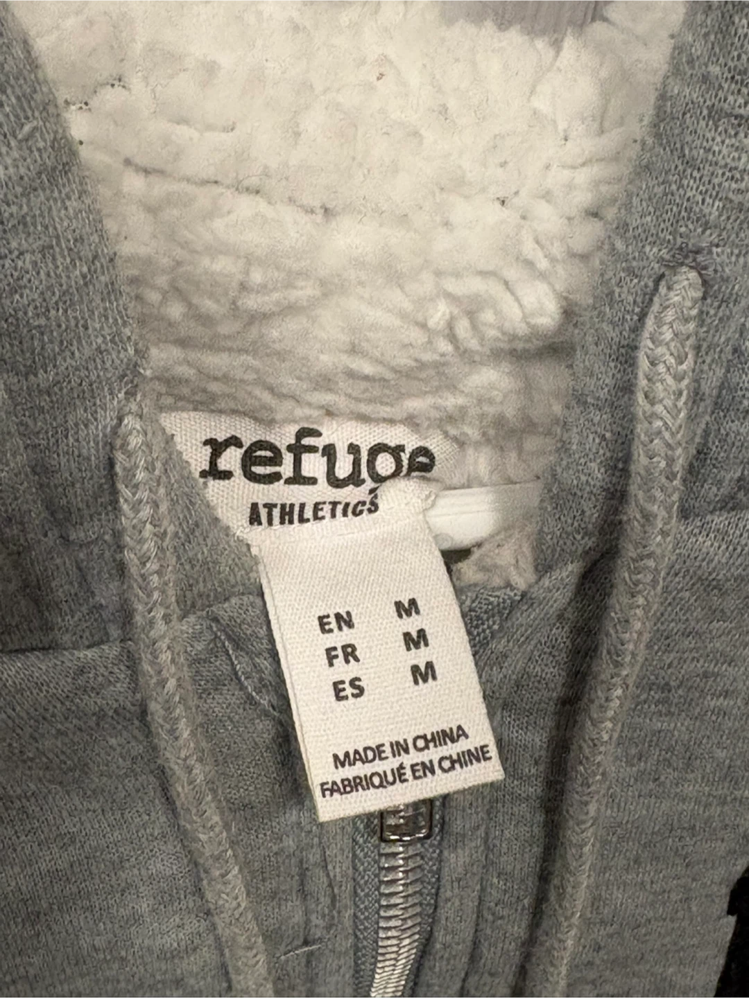 Grey Teddy Bear Zip-Up Hoodie - photo 3