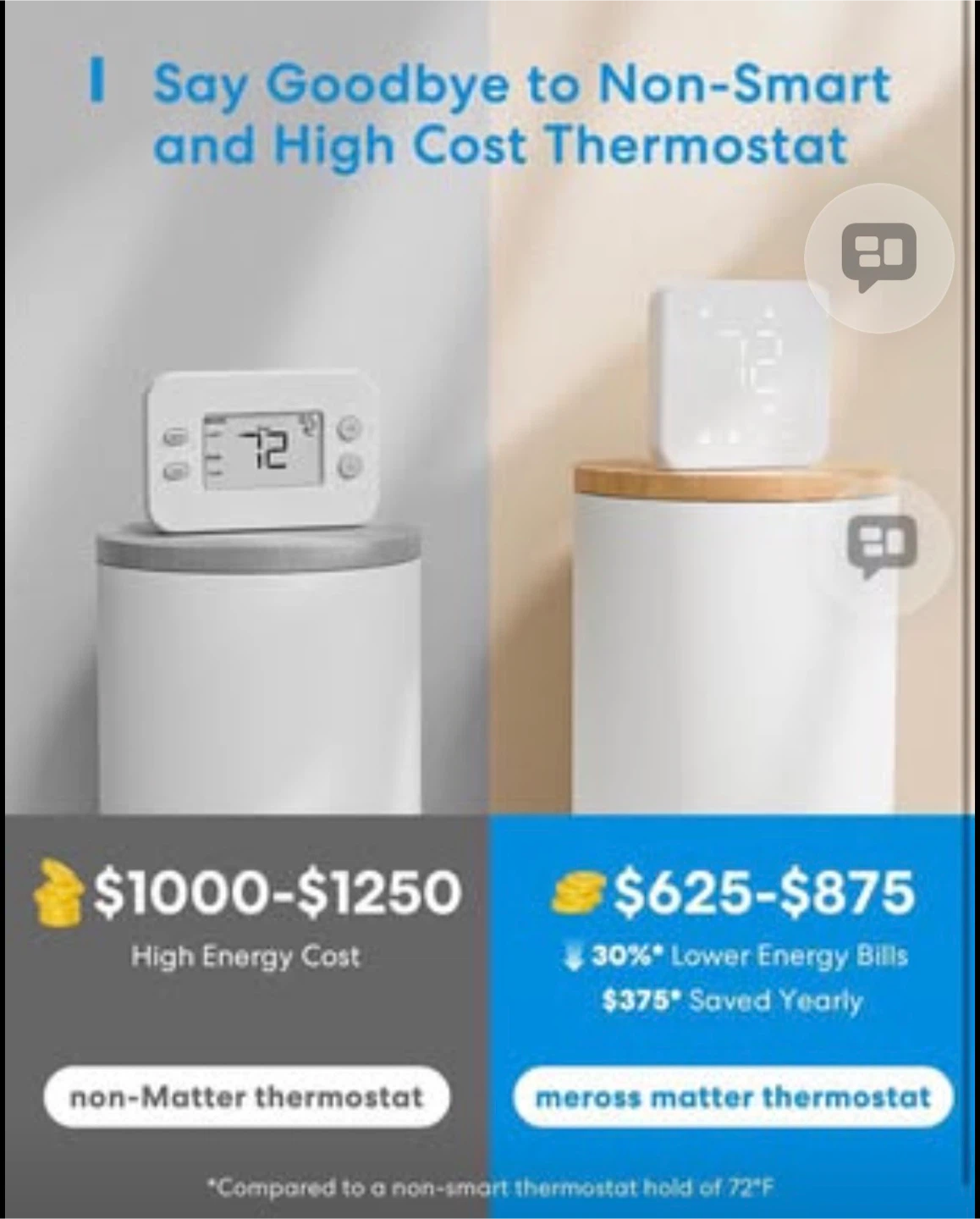 Meross Matter Thermostat - photo 2