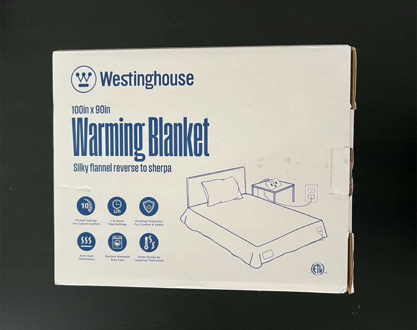 Westinghouse King Warming Blanket - Charcoal - photo 5