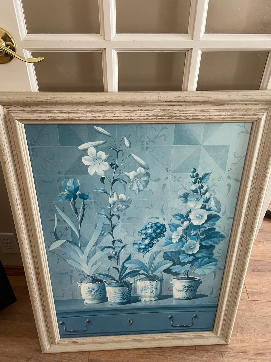 Framed Floral Painting - photo 2