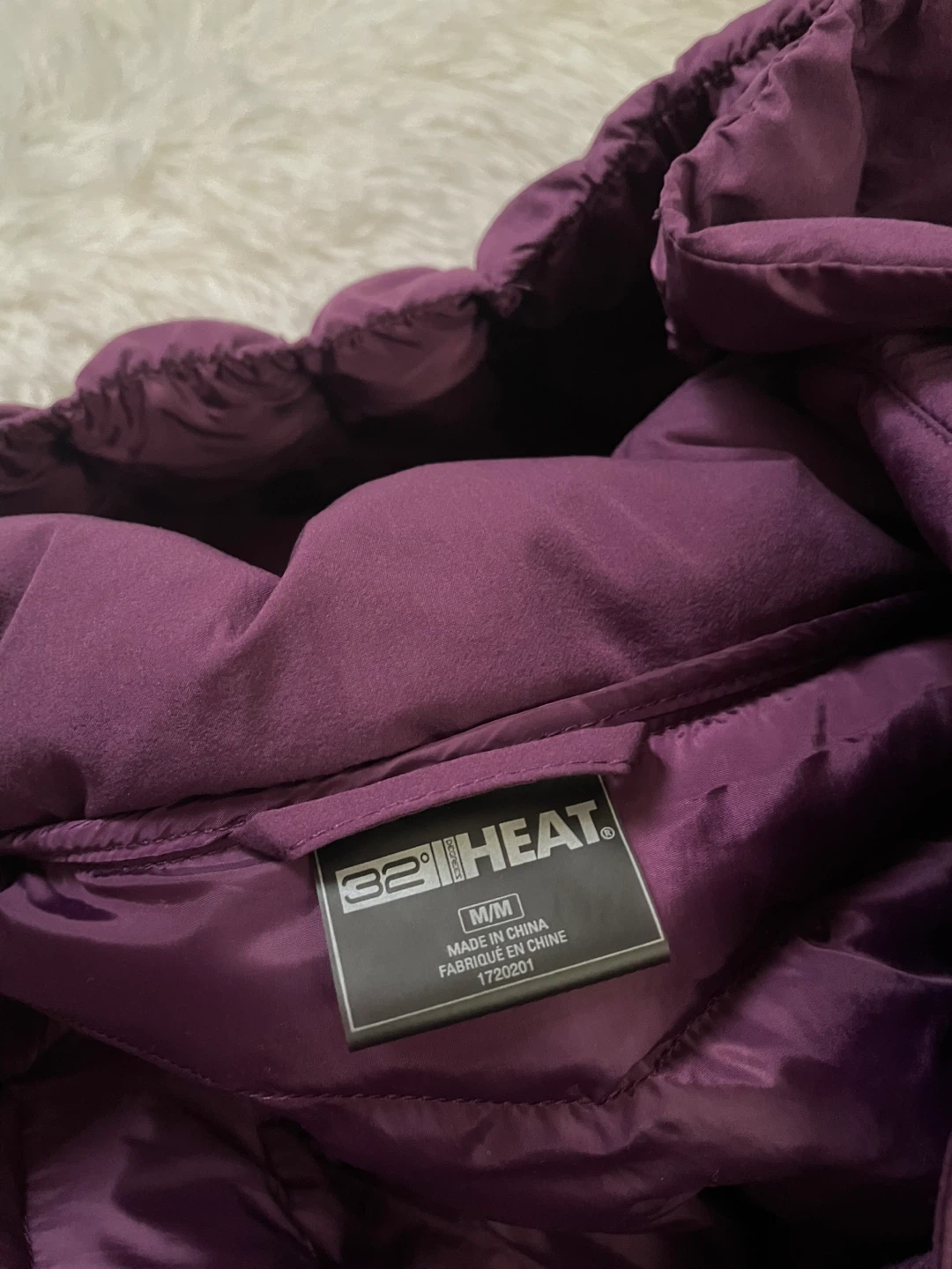 Puffer Jacket - Plum - M - photo 2