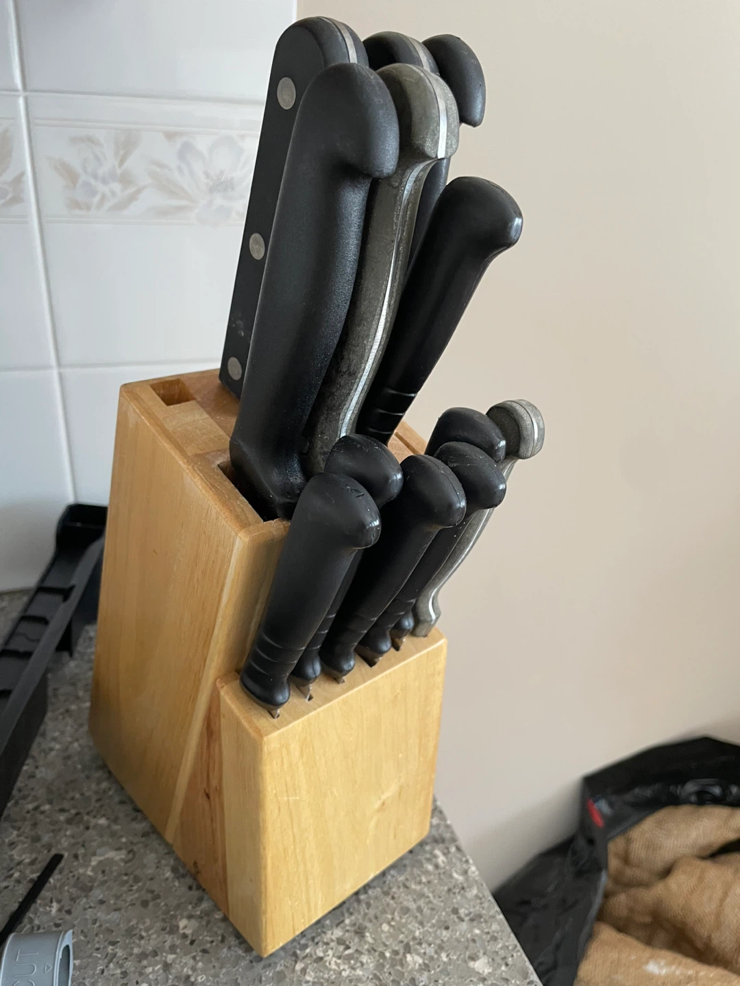 Knife Block Set with 12 Knives