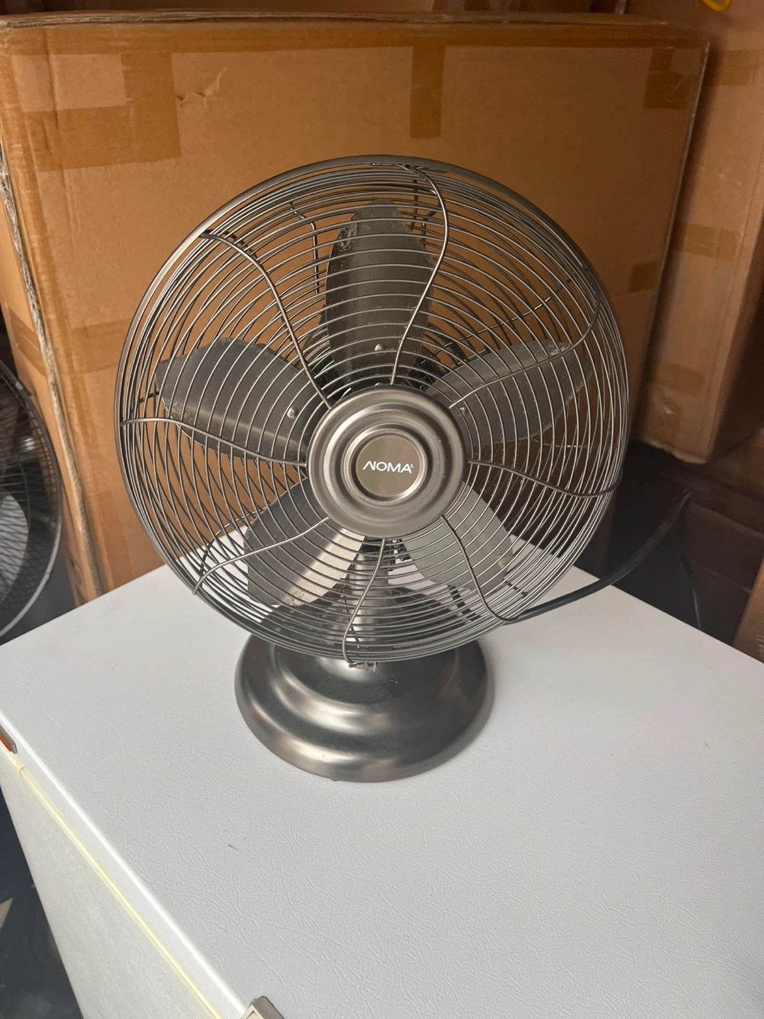 Free delivery used Noma Metal Table Fan
