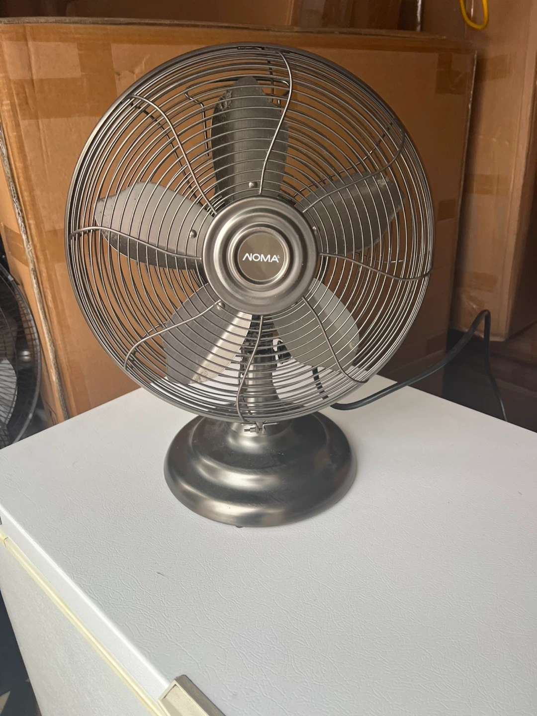 Free delivery used Noma Metal Table Fan - photo 2
