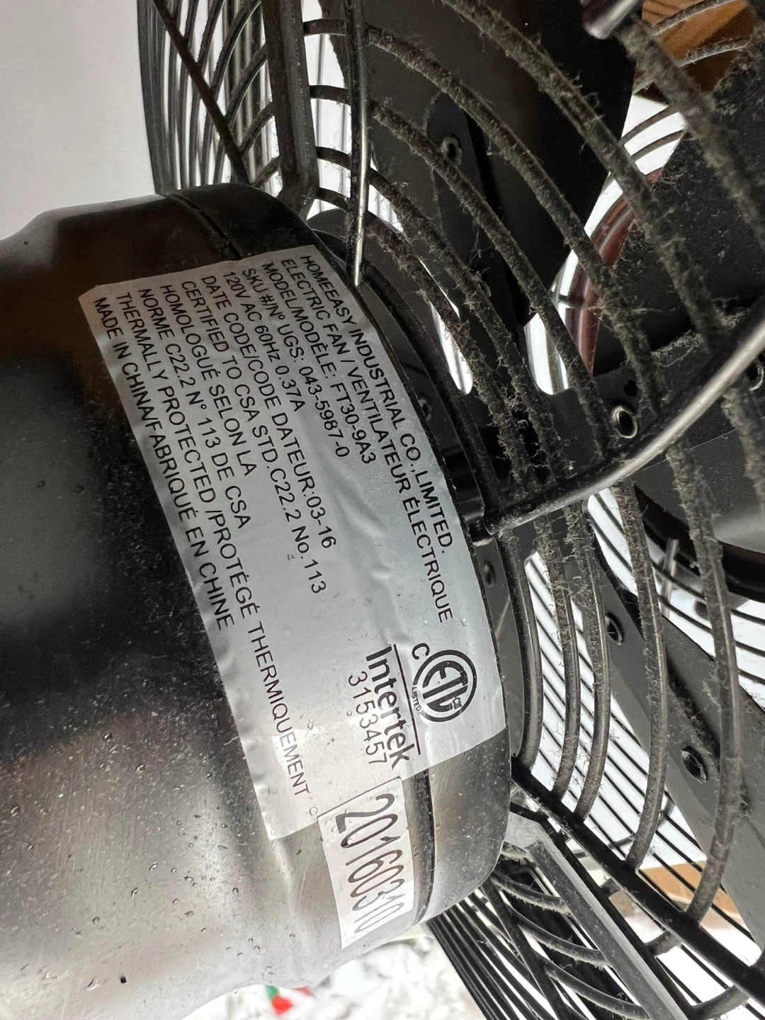 Free delivery used Noma Metal Table Fan - photo 4